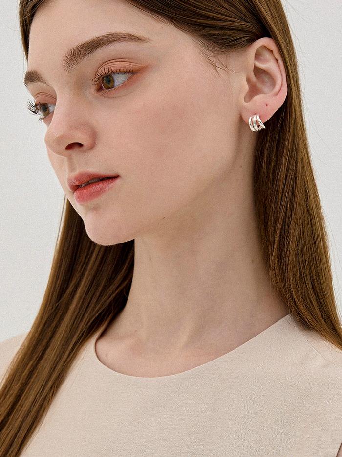 Chic silver - earring